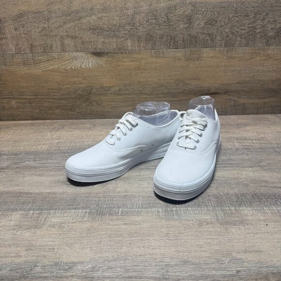 Keds Champion  White Leather Sneaker Women's Size 8.5 - Picture 1 of 6